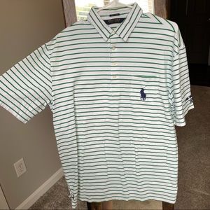 White, green and blue Ralph Lauren polo golf Large